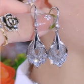 Silver Zircon Party Earring